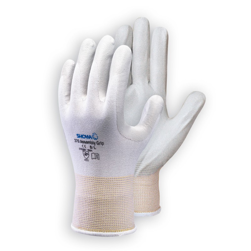 PAR DE GUANTES SHOWA NITRILO GRIS 370  T.8