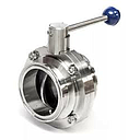 VALVULA MARIPOSA CLAMP DN- 32 INOX 316L.