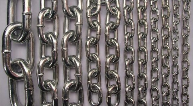 MTS. CADENA POLIPASTO INOX Ø5MM/PASO15MM 500 KGS