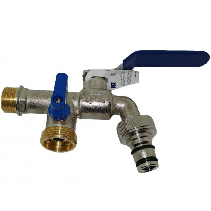 GRIFO JARDIN DOS SALIDAS ENCHUFE RAPIDO 4148 1/2