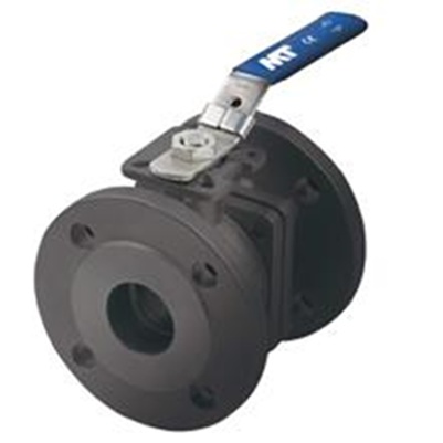 VALVULA BOLA CON BRIDAS ACERO AL CARBONO F-5117 DN- 40