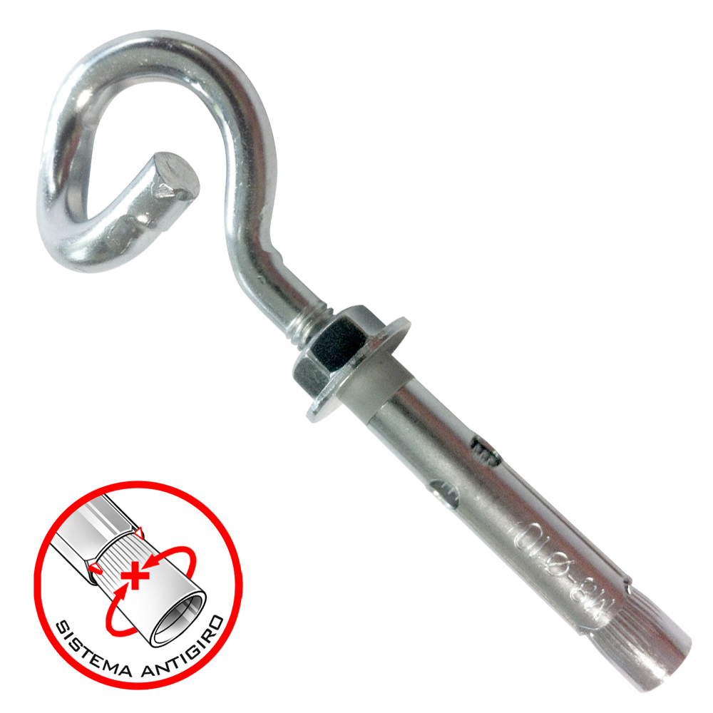 ANCLAJE RABO DE CERDO 8X60