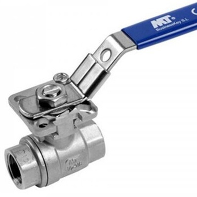 VALVULA BOLA INOX 2P. CON PLATAFORMA DE MONTAJE F-0917 3