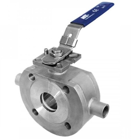 VALVULA BOLA WAFER INOX CON CAMARA DE CALEFACCION F-91032 DN-40